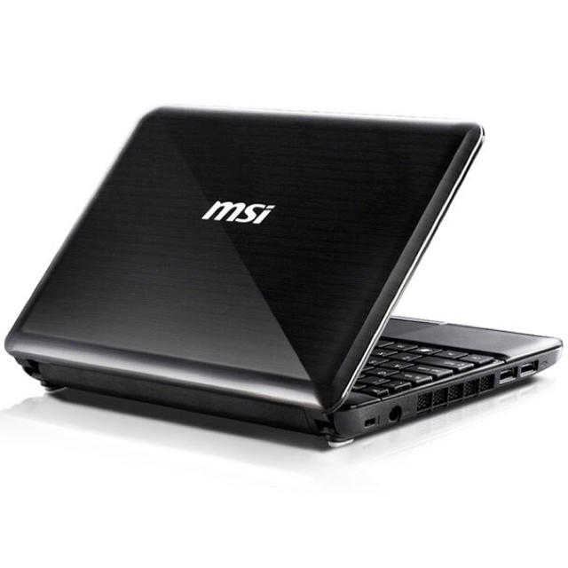 送込　ノートパソコン　msi u135dx セール　本体　カメラ　pc ブラック