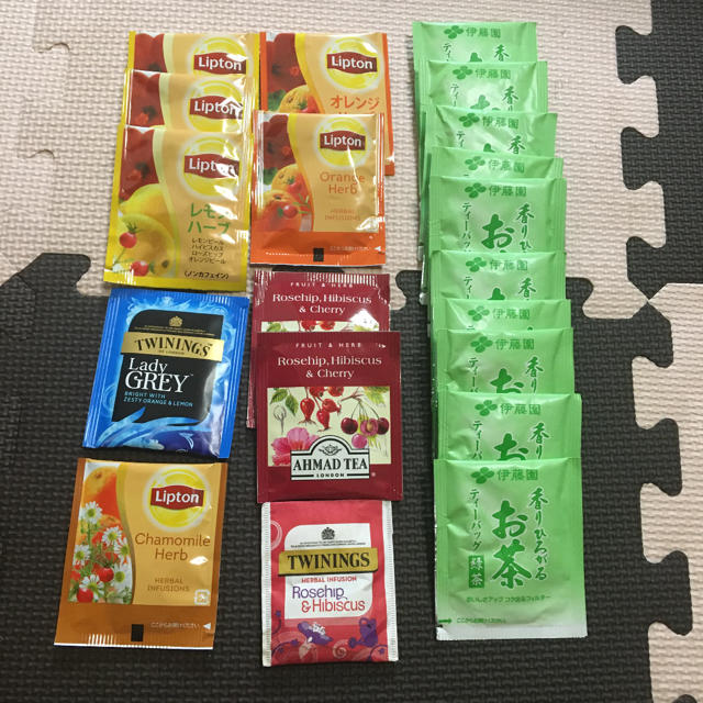 ハーブティー＆緑茶　20バッグ 食品/飲料/酒の飲料(茶)の商品写真