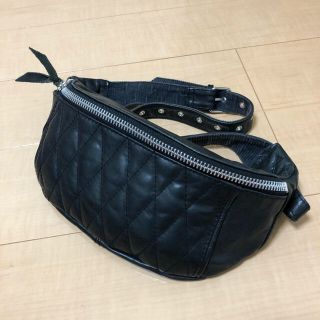 ショット(schott)のゆきんちょ様 SCHOTT ショット　ウエストポーチ  レザー　ブラック(ウエストポーチ)