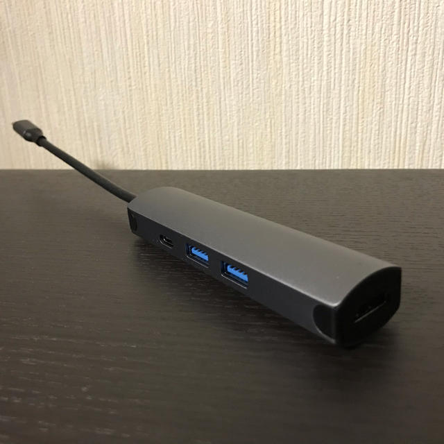 4in1 mac USB C hub 4K HDMI出力 スマホ/家電/カメラのPC/タブレット(PC周辺機器)の商品写真