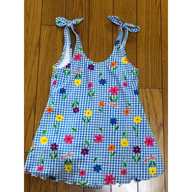 mikihouse(ミキハウス)のR eno様専用　ミキハウス　ワンピース水着　120 キッズ/ベビー/マタニティのキッズ服女の子用(90cm~)(ワンピース)の商品写真