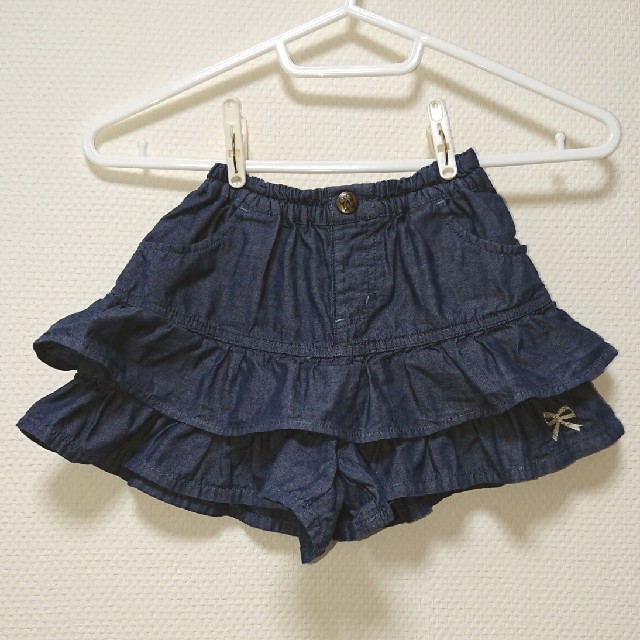 3can4on(サンカンシオン)の3can4on・110cmフリルショートパンツ キッズ/ベビー/マタニティのキッズ服女の子用(90cm~)(パンツ/スパッツ)の商品写真