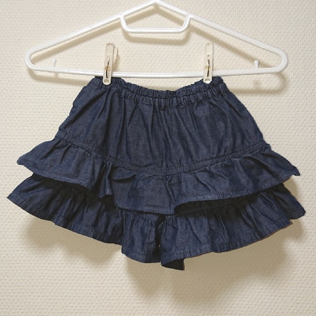 3can4on(サンカンシオン)の3can4on・110cmフリルショートパンツ キッズ/ベビー/マタニティのキッズ服女の子用(90cm~)(パンツ/スパッツ)の商品写真