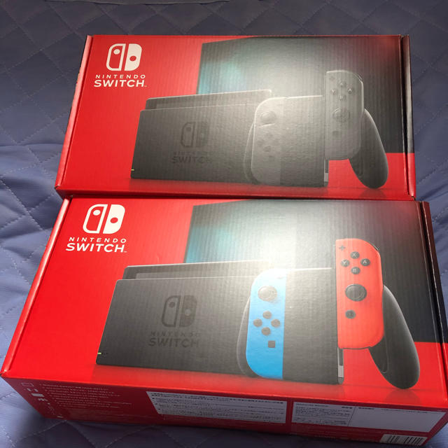 注目の Nintendo Switch - 任天堂スイッチ 本体 ネオン グレー 各1台 ...