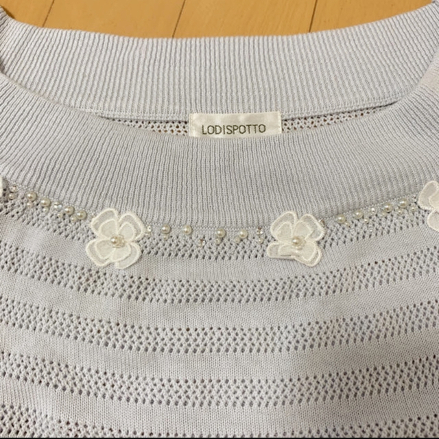 LODISPOTTO(ロディスポット)のLODISPOTTOお花ビジュートップスインナーセット レディースのトップス(Tシャツ(半袖/袖なし))の商品写真