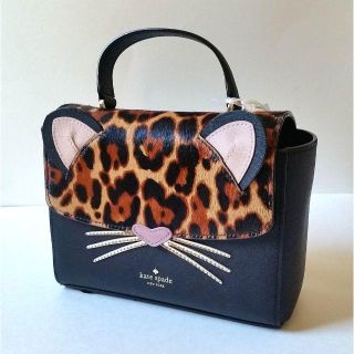 ケイトスペードニューヨーク(kate spade new york)の値下げ‼  新品 ケイトスペード レオパード柄 2way ハンドバッグ 本革(ハンドバッグ)