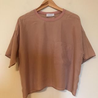 アダムエロぺ(Adam et Rope')の美品【アダム エ ロペ】シルクＴシャツ(Tシャツ/カットソー(半袖/袖なし))