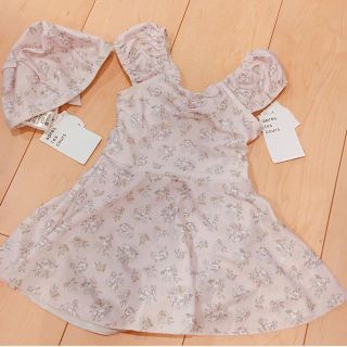 エフオーキッズ(F.O.KIDS)のアプレレクール♡*花柄ワンピース水着&スイムキャップ*(水着)