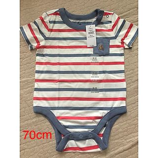 ベビーギャップ(babyGAP)のbabyGAP 半袖 ロンパース 70cm(ロンパース)