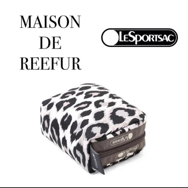 Maison de Reefur(メゾンドリーファー)の【専用】メゾンドリーファー レスポートサック スクエアコスメティック レオパード レディースのファッション小物(ポーチ)の商品写真