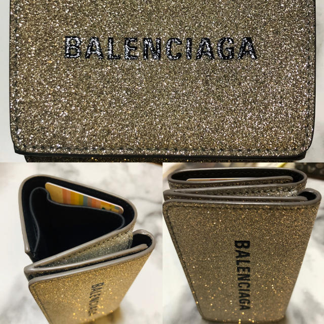 Balenciaga(バレンシアガ)のバレンシアガ三つ折りミニ財布 レディースのファッション小物(財布)の商品写真