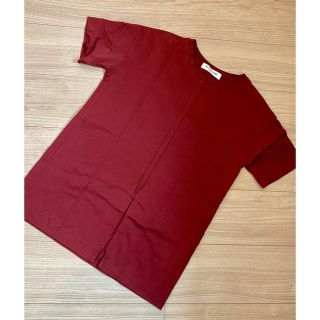 ビームス(BEAMS)のBEAMS 前スリット　センタープレス　Tシャツ　ワインレッド　赤茶　ブラウン(Tシャツ(半袖/袖なし))