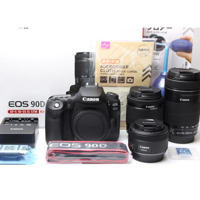 【 新品 未使用✨保証付き❣️】 キャノン　Canon 90D  トリプル