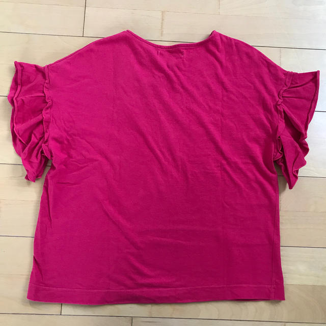 OZOC(オゾック)のOZOC  袖フリルTシャツ❤︎ピンク レディースのトップス(Tシャツ(半袖/袖なし))の商品写真
