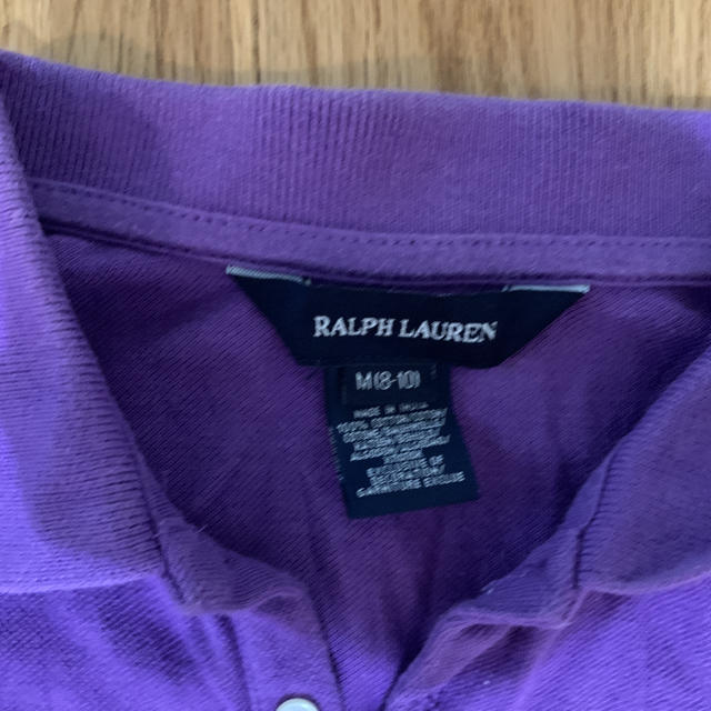 Ralph Lauren(ラルフローレン)のラルフローレン ワンピース 裾フリル 紫 キッズ/ベビー/マタニティのキッズ服女の子用(90cm~)(ワンピース)の商品写真