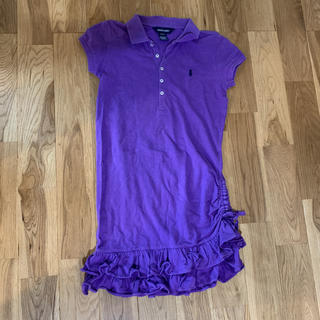 ラルフローレン(Ralph Lauren)のラルフローレン ワンピース 裾フリル 紫(ワンピース)