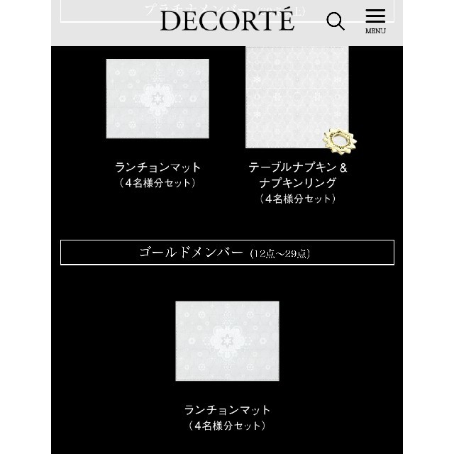 COSME DECORTE(コスメデコルテ)のCOSME DECORTE ノベルティ ランチョンマット エンタメ/ホビーのコレクション(ノベルティグッズ)の商品写真