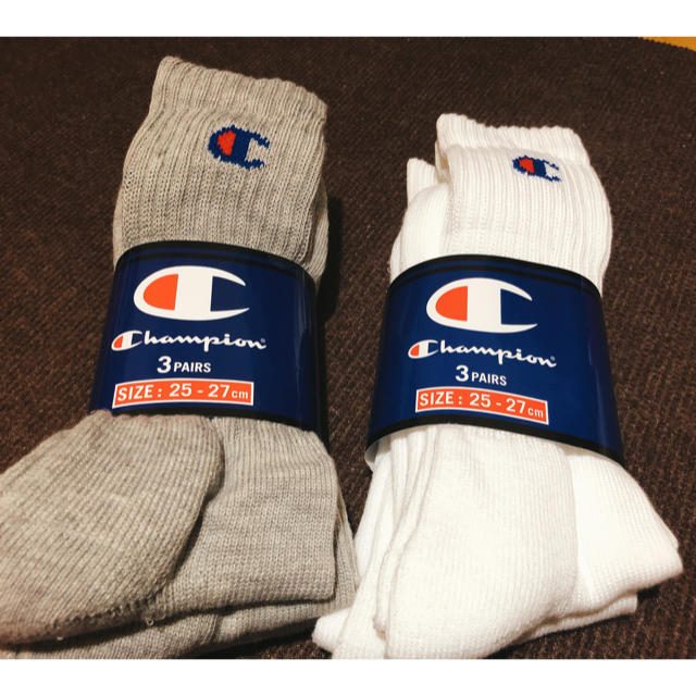 Champion(チャンピオン)の【新品☆champion】靴下5枚(25〜27cm) レディースのレッグウェア(ソックス)の商品写真