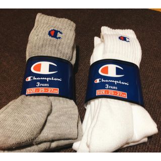 チャンピオン(Champion)の【新品☆champion】靴下5枚(25〜27cm)(ソックス)