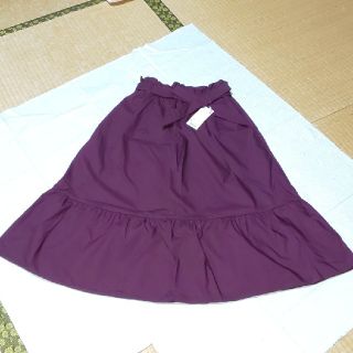 ユニクロ(UNIQLO)のまり様専用　ユニクロ ハイウエストリボンフリルスカート(ひざ丈スカート)