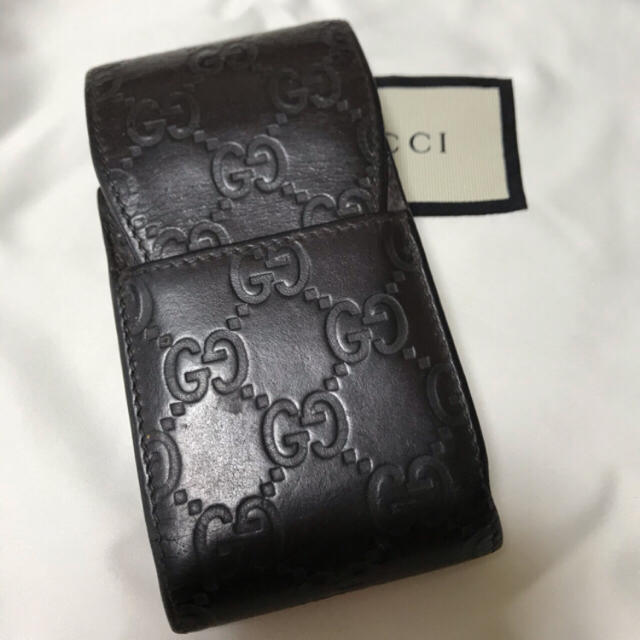 Gucci(グッチ)のグッチ Gucci シガレットケース グッチシマ メンズのファッション小物(タバコグッズ)の商品写真