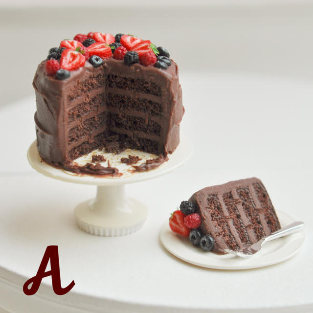 Aベリーチョコレートケーキのセット