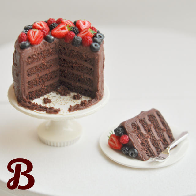Bベリーチョコレートケーキのセット