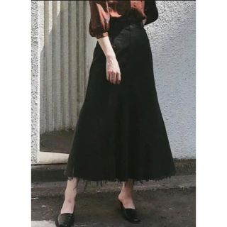 マウジー(moussy)のmoussy デニムスカート(ロングスカート)