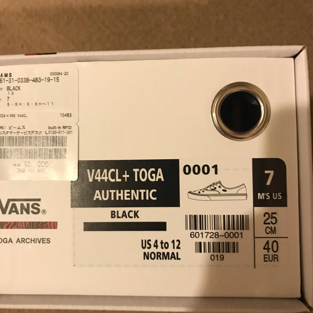 VANS(ヴァンズ)のTOGA VANS METAL 25cm ノベルティー付き　 メンズの靴/シューズ(スニーカー)の商品写真