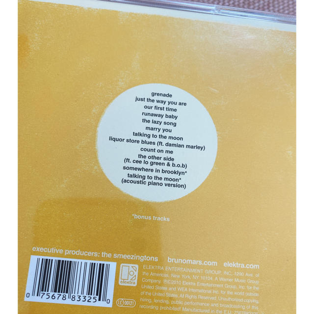 ブルーノマーズ Bruno Mars CD アルバム エンタメ/ホビーのCD(ポップス/ロック(洋楽))の商品写真