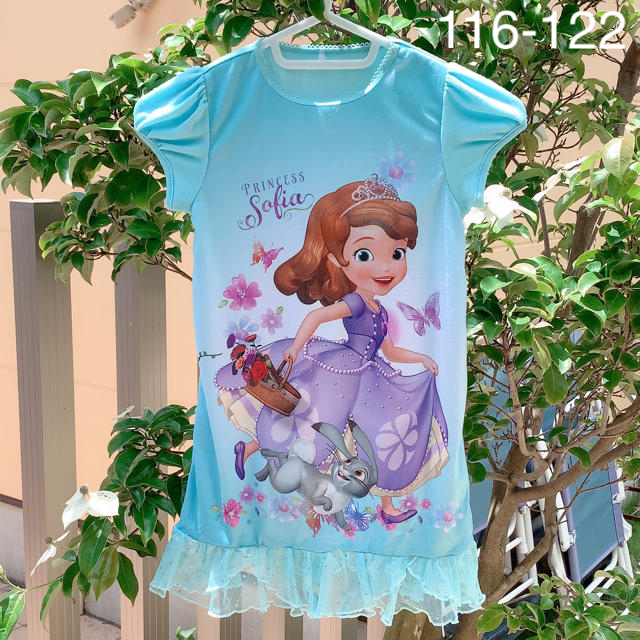 Disney(ディズニー)のディズニープリンセスワンピース6-7歳キッズ服身長116-122cm海外子供服 キッズ/ベビー/マタニティのキッズ服女の子用(90cm~)(ワンピース)の商品写真