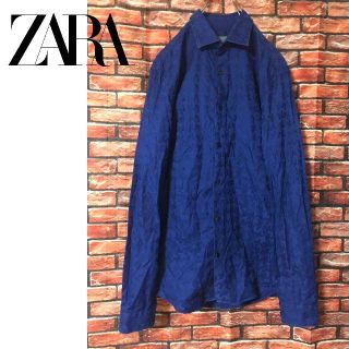 ザラ(ZARA)のZARA MAN SLIM FIT 幾何学模様 シャツ(シャツ)