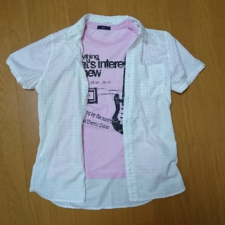 リーバイス(Levi's)のGU ピンクTシャツ  Levi's 柄つきシャツ セット売り(Tシャツ/カットソー(半袖/袖なし))