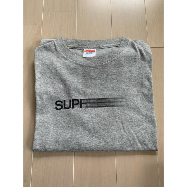 SUPREME (シュプリーム) 10SS モーションロゴT 灰色　サイズLboxLogo