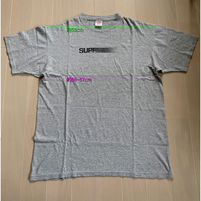 SUPREME (シュプリーム) 10SS モーションロゴT 灰色　サイズLboxLogo