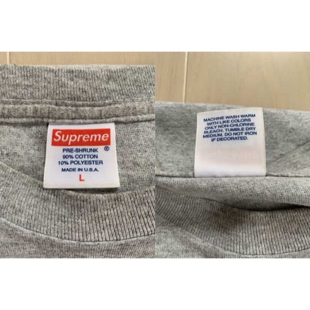 SUPREME (シュプリーム) 10SS モーションロゴT 灰色　サイズLboxLogo