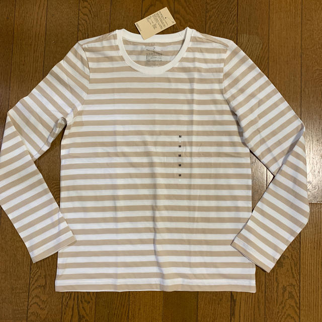 MUJI (無印良品)(ムジルシリョウヒン)の長袖クルーネックボーダーTシャツ レディースのトップス(Tシャツ(長袖/七分))の商品写真