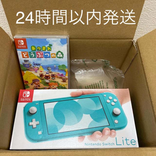 新品未開封品✩Nintendo Switch Lite ターコイズ＆どうぶつの森