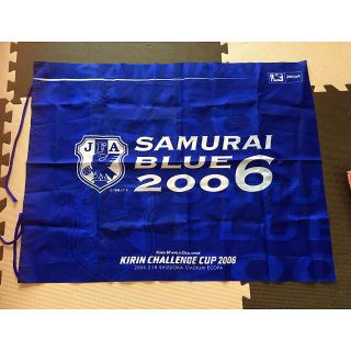 サッカー記念品グッズ　サムライブルー　フラッグ　2006(応援グッズ)