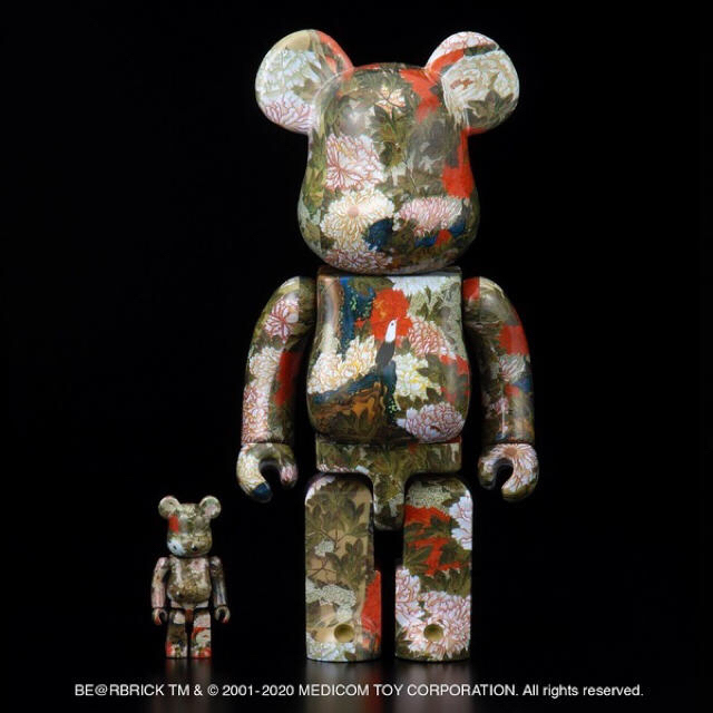 MEDICOM TOY - BE@RBRICK 伊藤若冲「牡丹小禽図」 100% & 400 MEDICOM TOY - BE@RBRICK 伊藤若冲「牡丹小禽図」 100% & 400