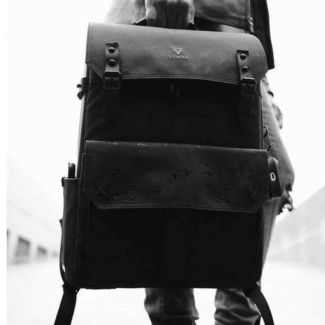 【新品タグ付き】VINTA Black Matte Backpack