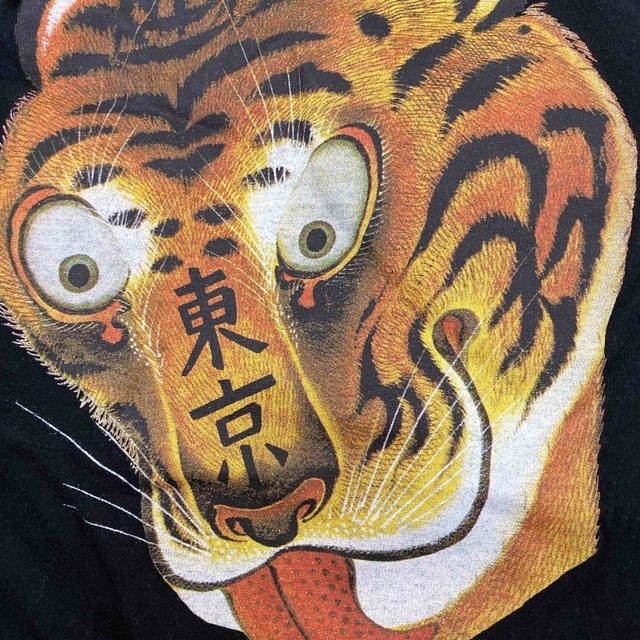 WACKO MARIA(ワコマリア)のワコマリア　浮世絵　Tシャツ　虎　タイガー　伊藤若沖　天国　XL 黒 メンズのトップス(Tシャツ/カットソー(半袖/袖なし))の商品写真
