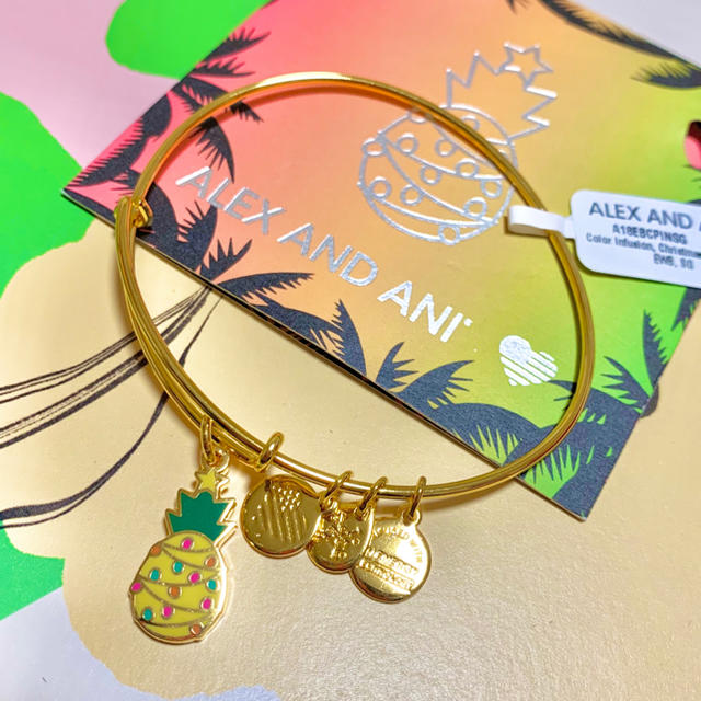 専用です　【ALEX and ANI】バングル　パイナップル Pineapple レディースのアクセサリー(ブレスレット/バングル)の商品写真