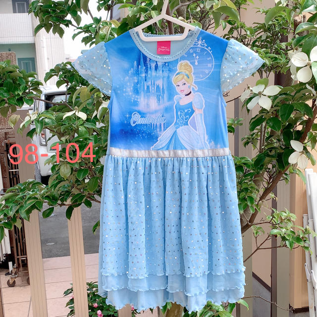 Disney ディズニープリンセスワンピース 3 4歳キッズ服 身長98 104cm海外子供服の通販 By 子供服のカラフル ディズニーならラクマ