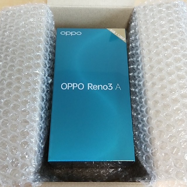 ANDROID(アンドロイド)のOPPO Reno3 A ブラック　SIMフリー【新品未開封】 スマホ/家電/カメラのスマートフォン/携帯電話(スマートフォン本体)の商品写真