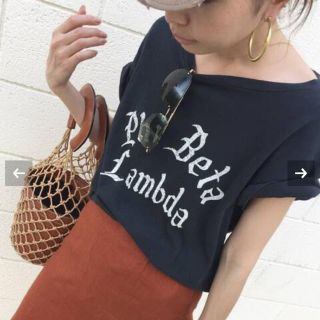 アパルトモンドゥーズィエムクラス(L'Appartement DEUXIEME CLASSE)のアパルトモン　REMI RELIEF Lambda Tシャツ(Tシャツ(半袖/袖なし))