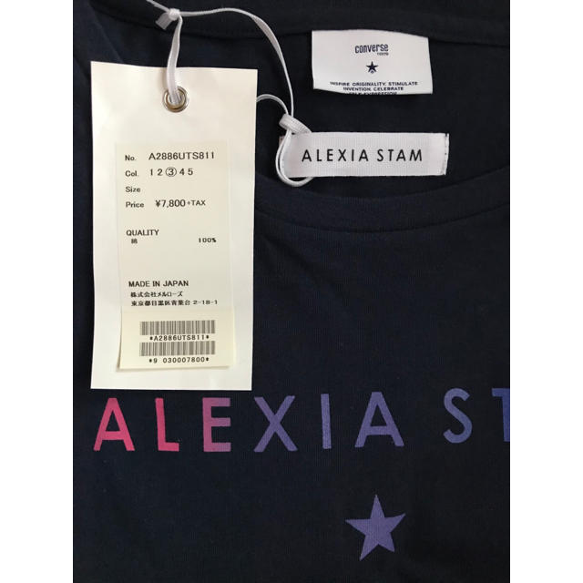 ALEXIA STAM(アリシアスタン)の新品CONVERSE TOKYO x ALEXIA STAM ロゴT レディースのトップス(Tシャツ(半袖/袖なし))の商品写真