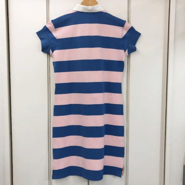 Ralph Lauren(ラルフローレン)の新品！シミ有り RALPH LAUREN ボーダー ワンピース(160) キッズ/ベビー/マタニティのキッズ服女の子用(90cm~)(ワンピース)の商品写真