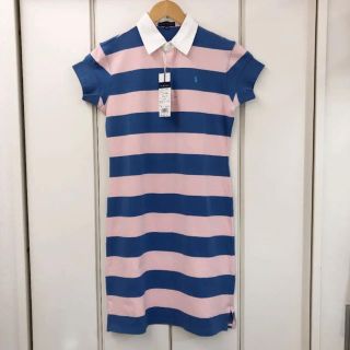 ラルフローレン(Ralph Lauren)の新品！シミ有り RALPH LAUREN ボーダー ワンピース(160)(ワンピース)