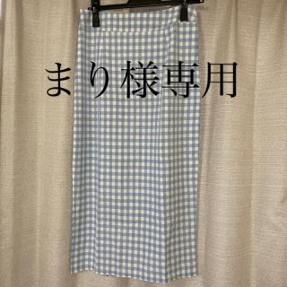 ザラ(ZARA)のお値下げギンガムチェックスカート(ひざ丈スカート)